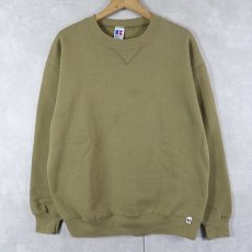 画像1: 90's RUSSELL ATHLETIC USA製 前V 無地スウェット XL (1)