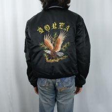 画像3: 80's "KOREA" 鷲刺繍 スーベニアジャケット BLACK  (3)