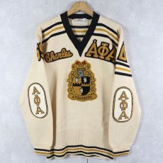 画像1: 50's Albion Knit レタードニットセーター (1)