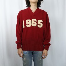 画像2: 60's The Cincinnati Athletic Goods レタードニットセーター (2)