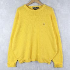 画像1: POLO Ralph Lauren コットンニットセーター XL (1)