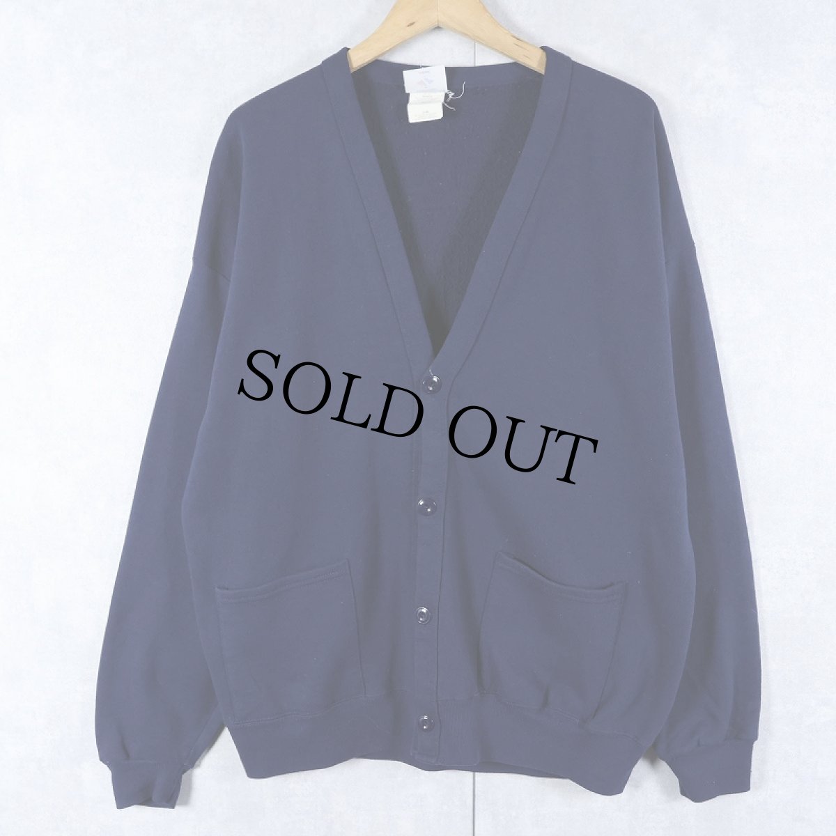 画像1: JERZEES スウェットカーディガン NAVY ONESIZE (1)
