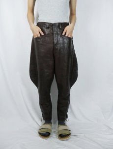 画像5: レザー ジョッパーズパンツ W34 (5)