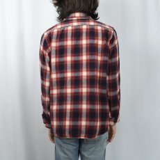 画像3: 60〜70's PENDLETON "SIR PENDLETON" USA製 オンブレーチェック柄 ウールシャツ L (3)