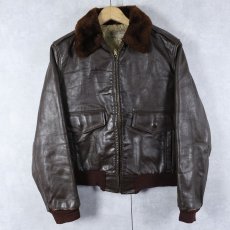 画像1: 50's Sears Fraternity Prep "G-1 TYPE" レザーフライトジャケット (1)