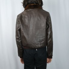 画像3: 50's Sears Fraternity Prep "G-1 TYPE" レザーフライトジャケット (3)