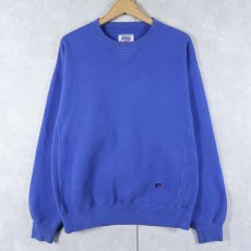 画像1: 90's RUSSELL ATHLETIC USA製 REVERSE WEAVE TYPE 前V 無地スウェット M (1)