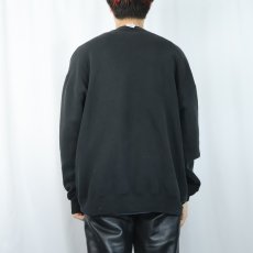 画像3: 90's RUSSELL ATHLETIC USA製 前V 無地スウェット BLACK XXL (3)