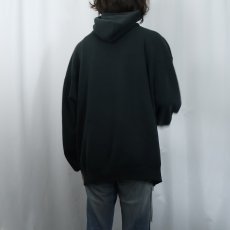 画像3: 90's RUSSELL ATHLETIC USA製 無地スウェットフーディー BLACK XXL (3)