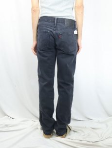 画像3: Levi's 511 スリムテーパード ストレッチブラックデニムパンツ W31 (3)