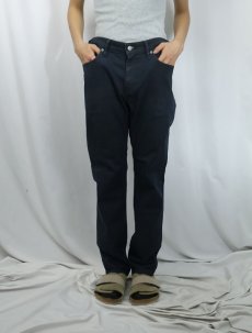 画像2: Levi's 511 スリムテーパード ストレッチブラックデニムパンツ W35 (2)