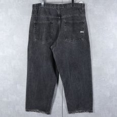 画像2: 90's SOUTH POLE ブラックデニムパンツ W37 (2)