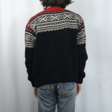 画像3: POLO Ralph Lauren "HAND KNIT" ノルディック柄 ウールニットセーター XL (3)