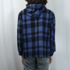 画像3: 60's Tee Jay Sportswear バッファローチェック柄 ウールジップパーカー (3)