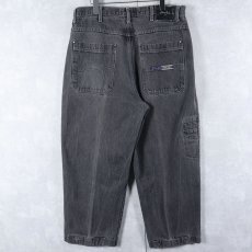 画像2: 90's〜 Sean John ブラックデニムペインターパンツ W37 (2)