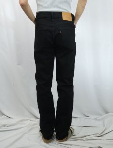 画像3: Levi's 511 スリムテーパード ストレッチブラックデニムパンツ W31 (3)