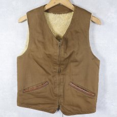 画像1: 60〜70's 裏ボア ベスト (1)