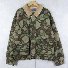 画像1: 80〜90's PENDLETON USA製 カモ柄 中綿入り ウールジャケット XL (1)