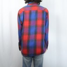 画像3: 90's Prentiss USA製 チェック柄 ヘビーネルシャツ L (3)