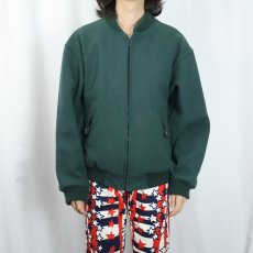 画像2: 80's Eddie Bauer CANADA製 エルボーパッチ付き メルトンウールジャケット M (2)