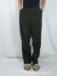 画像2: 80〜90's Burberrys 2タック ウールスラックス W37 (2)