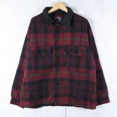 画像1: 60's PENDLETON チェック柄 ウールジャケット XL (1)
