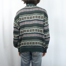 画像3: PENDLETON フェアアイル柄 ウールニットセーター L (3)