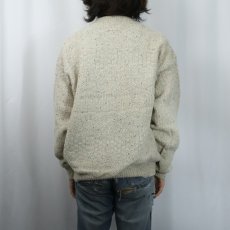 画像3: 70's PENDLETON USA製 カラーネップ混 ウールニット ジップカーディガン L (3)