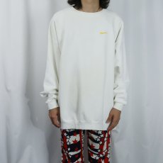 画像2: 90's NIKE USA製 ロゴ刺繍スウェット XXL (2)