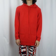 画像2: 90's GAP コットンニットフーディー S (2)