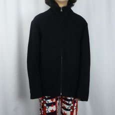 画像2: GAP キルティングライナー メルトンウールジャケット BLACK M (2)