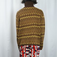 画像3: 60's Knitmeister 総柄 ジャガードニットセーター L (3)