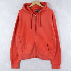 画像1: POLO Ralph Lauren ポニー無し スウェットジップパーカー L (1)
