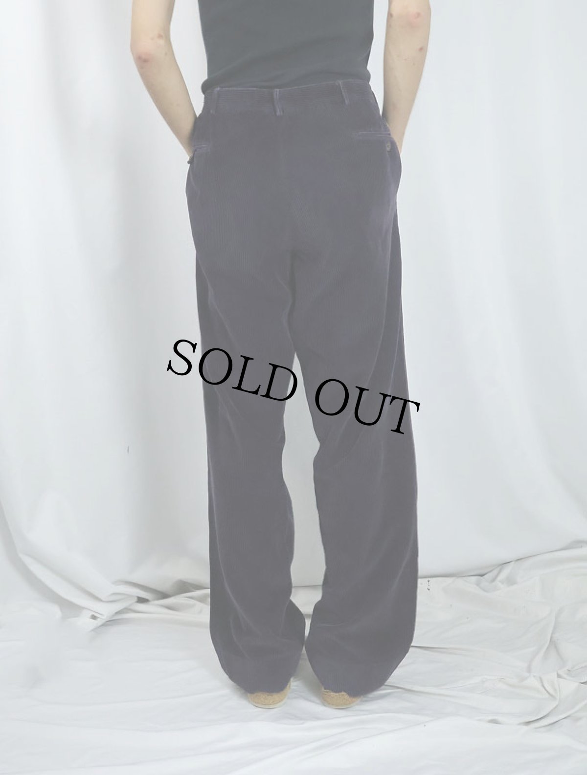 画像3: POLO Ralph Lauren ITALY製 コーデュロイパンツ NAVY W36 (3)