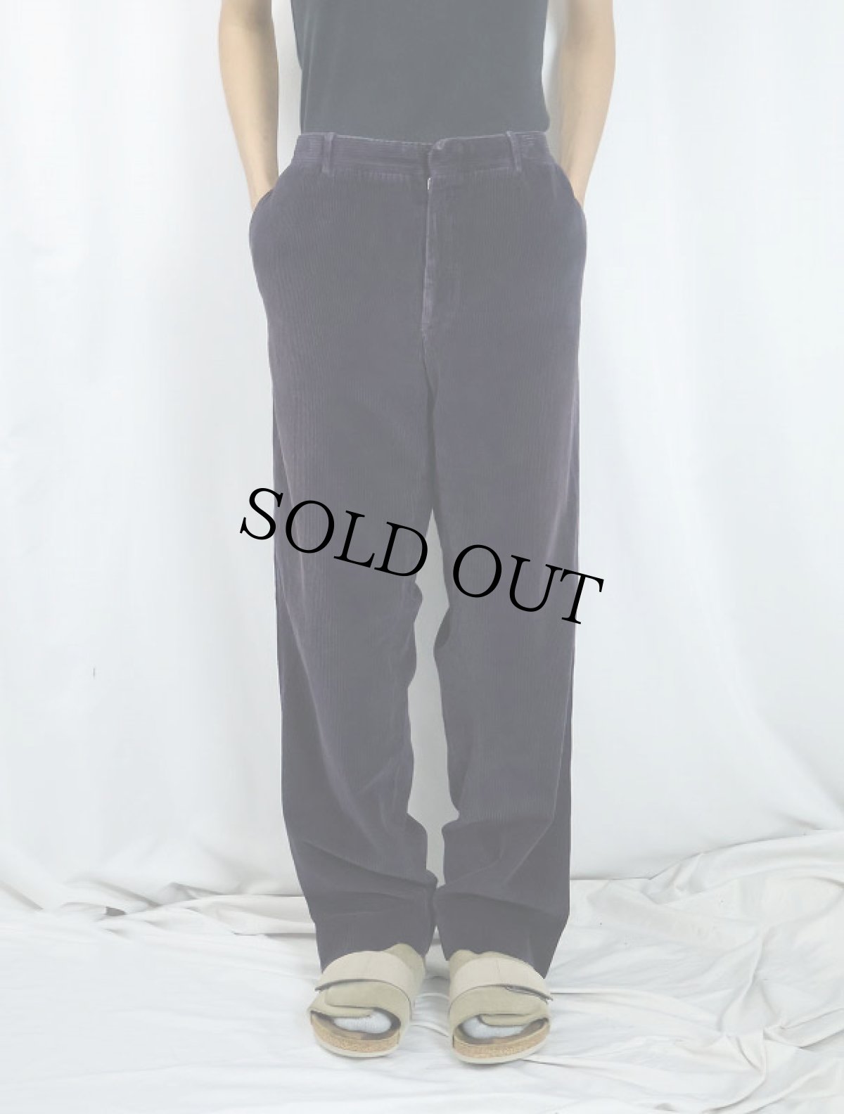 画像2: POLO Ralph Lauren ITALY製 コーデュロイパンツ NAVY W36 (2)