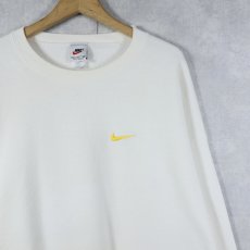 画像1: 90's NIKE USA製 ロゴ刺繍スウェット XXL (1)