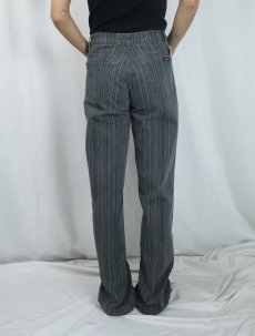 画像3: 90's POINT ZERO JEANS CANADA製 ストライプ柄 コットンパンツ W32 (3)