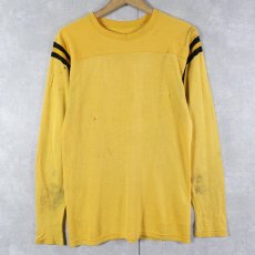 画像1: 〜80's レーヨンフットボールロンT (1)