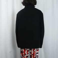 画像3: GAP キルティングライナー メルトンウールジャケット BLACK M (3)