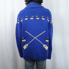 画像3: 60's カーリング柄 カウチンジップジャケット (3)
