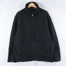 画像1: GAP キルティングライナー メルトンウールジャケット BLACK M (1)