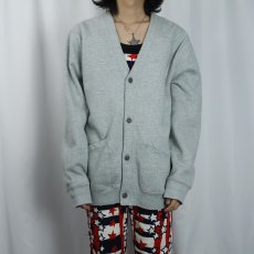 画像2: J.CREW スウェットカーディガン L (2)