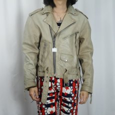 画像2: 〜90's ダブルライダースジャケット SIZE40 (2)
