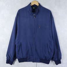 画像1: silk 4 golf シルクジップジャケット NAVY L (1)