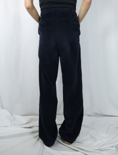 画像3: 90's Brooks Brothers USA製 2タック コーデュロイパンツ NAVY W35 (3)
