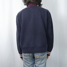 画像3: POLO Ralph Lauren REVERSE WEAVE TYPE ハーフジップスウェット NAVY L (3)