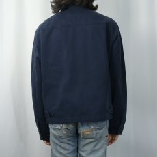 画像3: POLO Ralph Lauren ロゴ刺繡 チンスト付き コットンスイングトップ NAVY M (3)