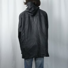 画像3: 80〜90's レザージップパーカー BLACK SIZE48 (3)