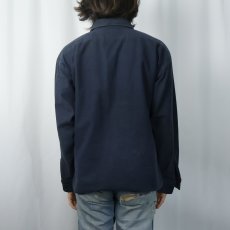 画像3: 70〜80's FIVE BROTHER USA製 シャモアクロスシャツ NAVY L (3)