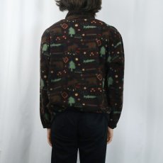 画像3: 90's L.L.Bean 総柄 フリースジャケット (3)